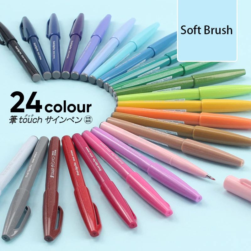 Pentel Pen Sign Pen - Giappone Pentel Touch Brush Penne Fude