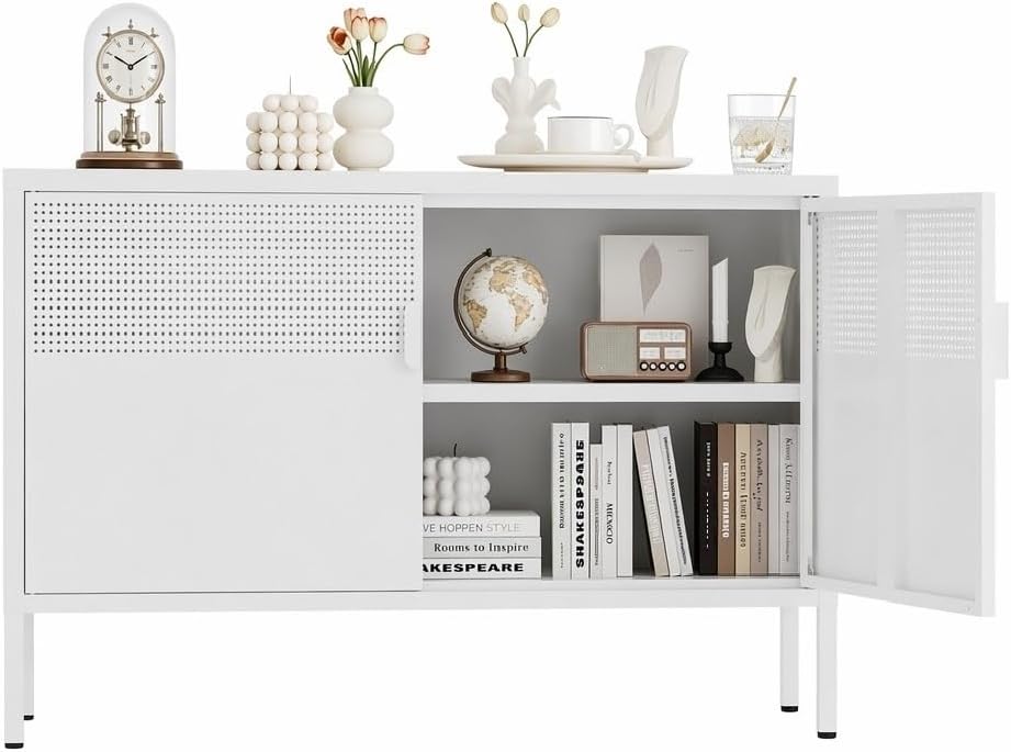 Office Storage Cabinet - Mobiletto in metallo a due ante,