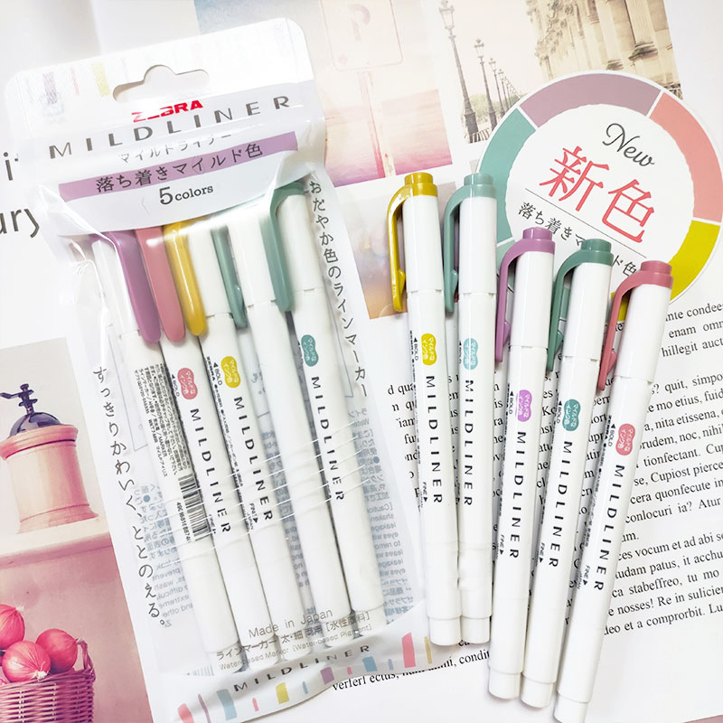Zebra Pen Sarasa - NUOVI evidenziatori zebrati zebra mildliner, penna