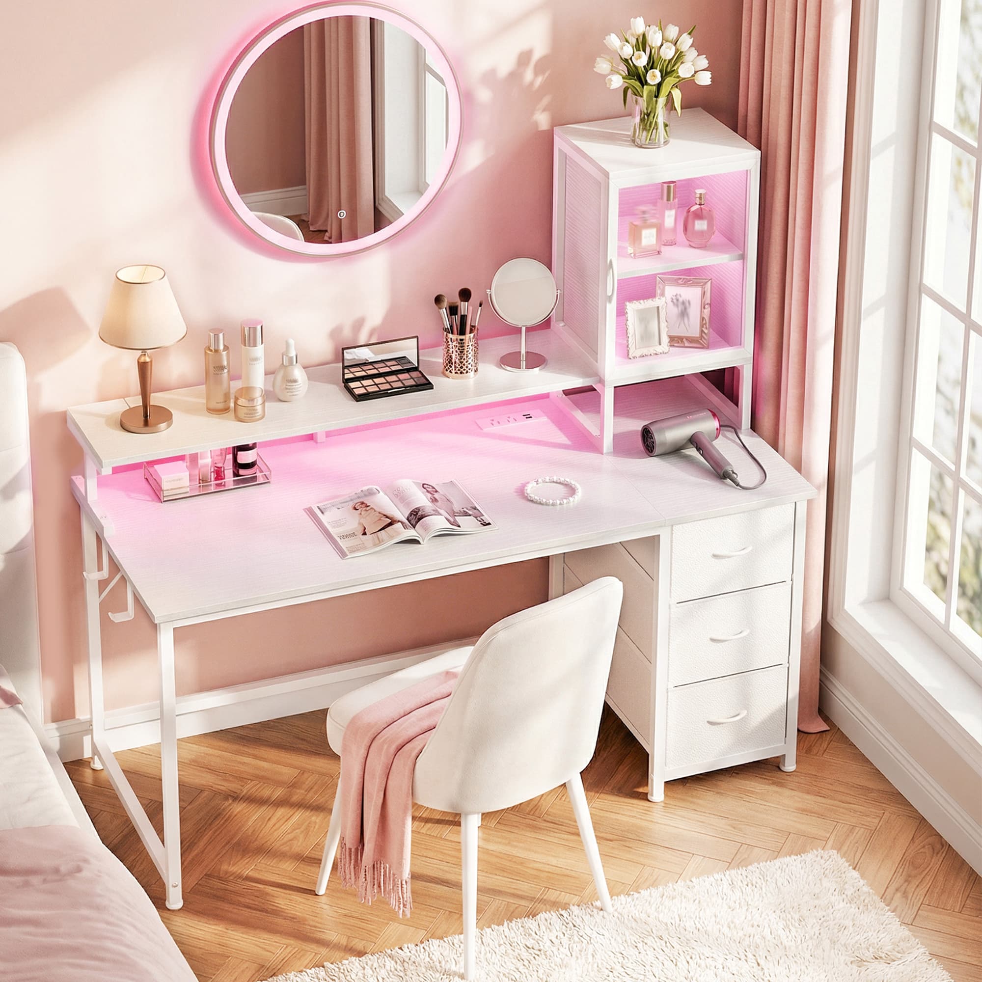 Office Furniture For Small Spaces - Scrivania Multifunzionale Moderna, Tavolo da Gaming,