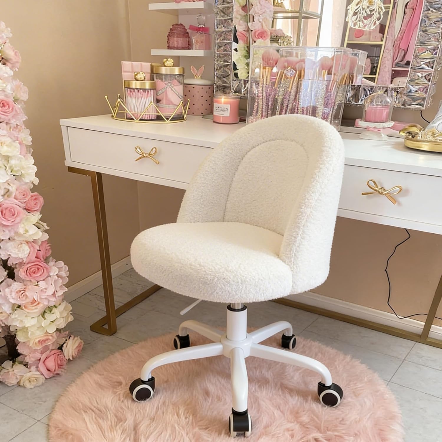 Office Furniture For Small Spaces - Sedia da Toeletta Regolabile in Altezza