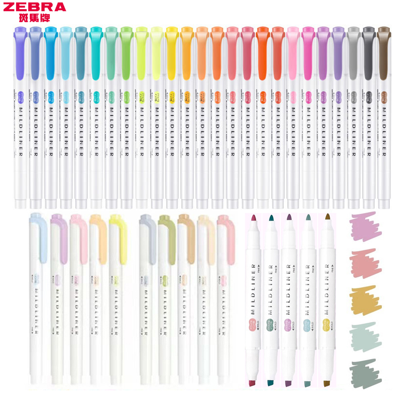 Zebra Pen Sarasa - 1/3 pezzi ZEBRA MILDLINER WKT7 Evidenziatori,
