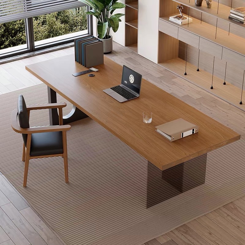 Office Furniture And Desks - Scrivania Flottante in Acrilico e Legno