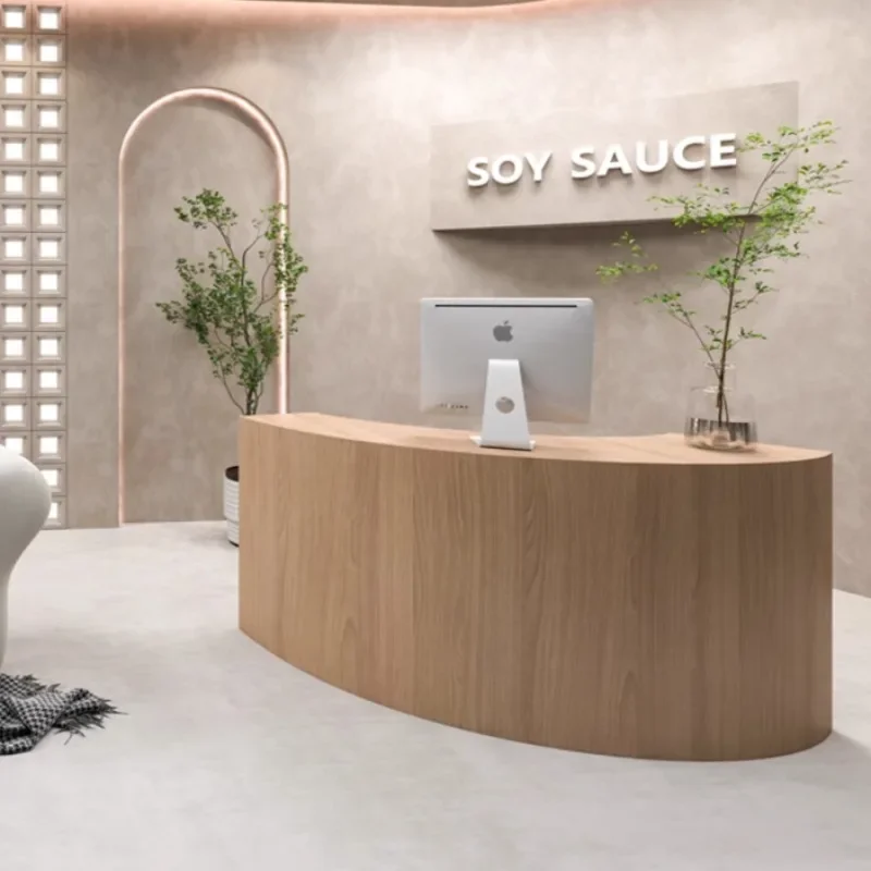 Office Furniture Bali - Bancone Curvo per Estetisti, Cassiere e