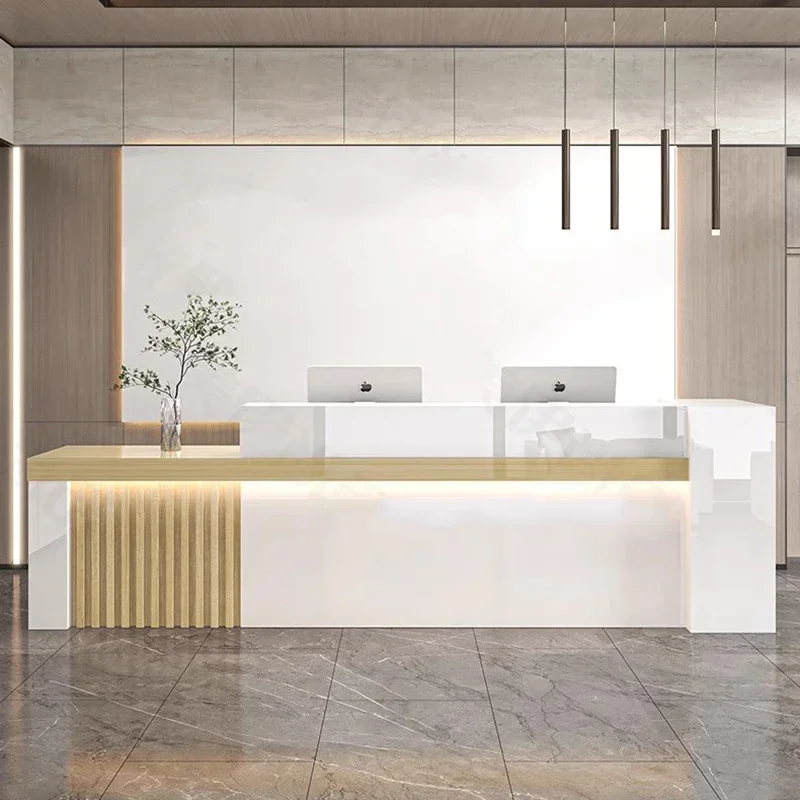 Office Furniture Bali - Bancone Reception di Lusso Nordico, Scrivania