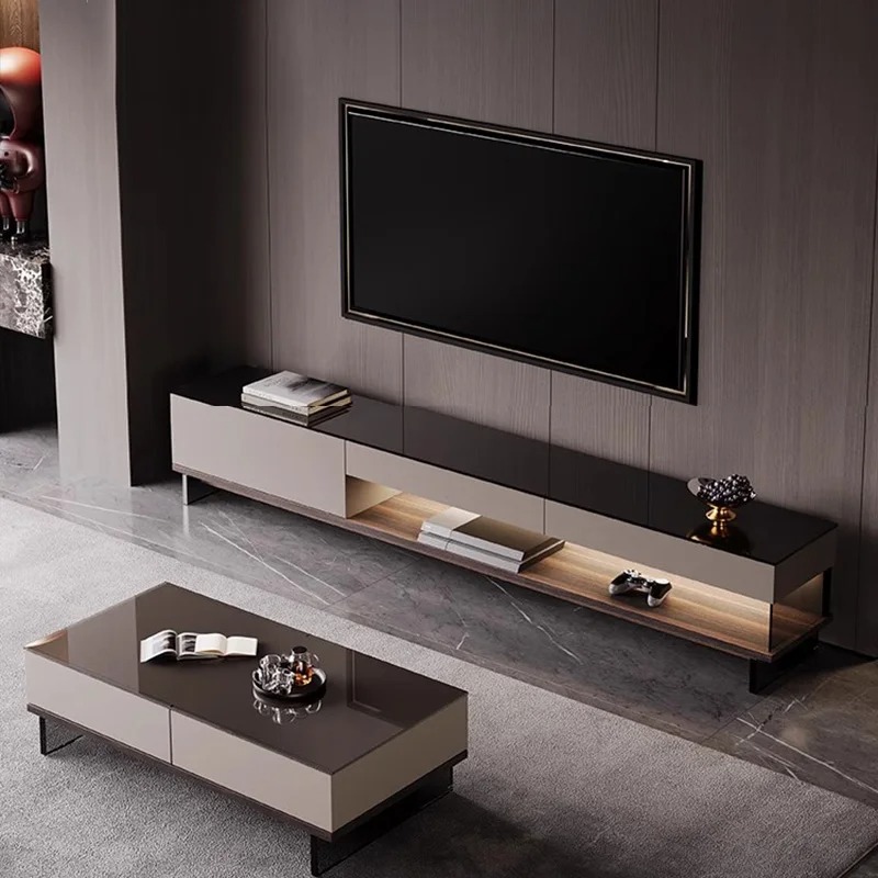 Office Furniture Services - Soggiorno Porta TV moderno Portaoggetti in