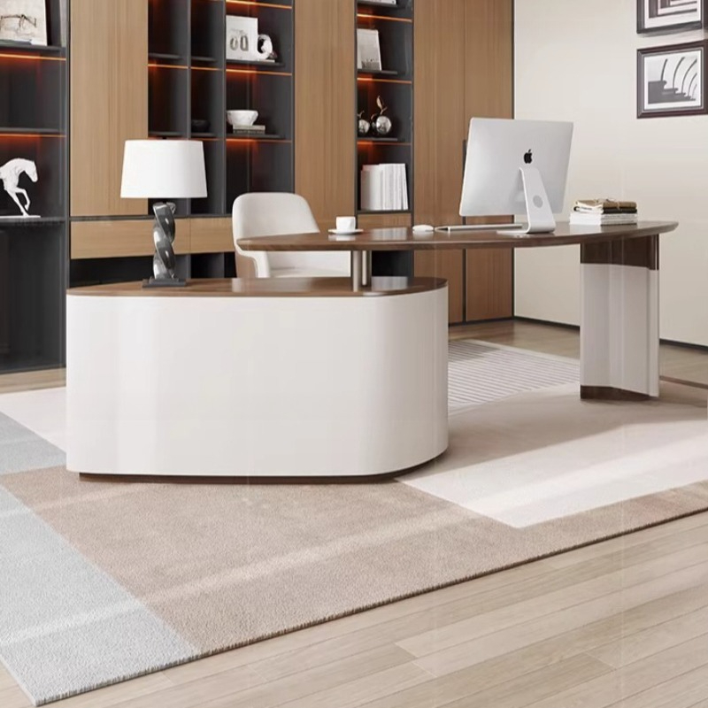 Office Furniture Services - Scrivania Direzionale Regolabile con Ripiani, Scrivania