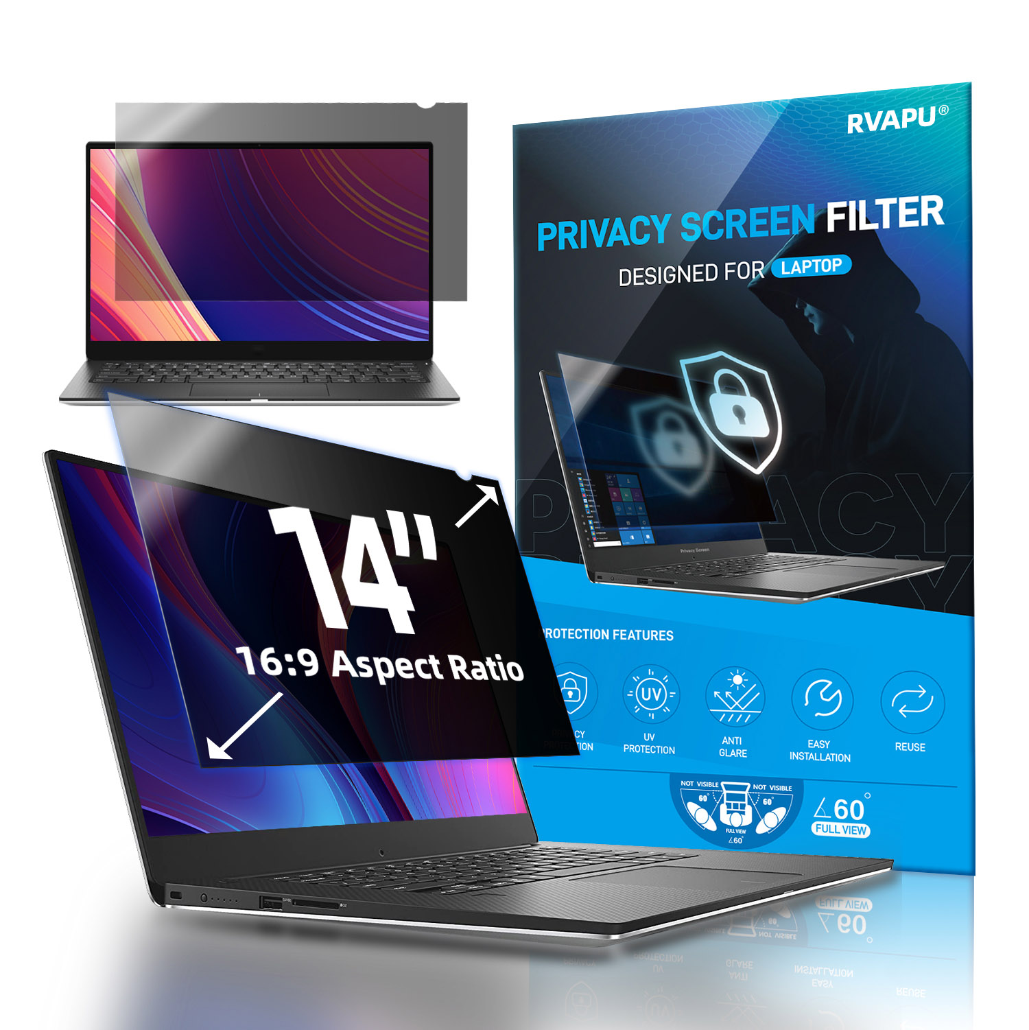 Monitor Privacy Filter - Per il computer portatile 14 pollici