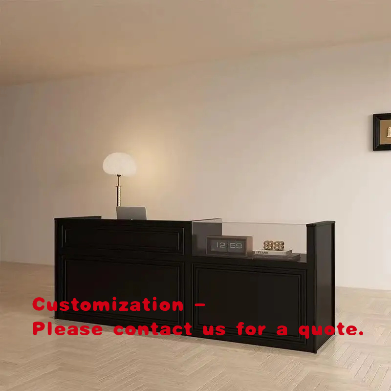 Office Furniture And Desks - Bancone reception moderno personalizzato per ufficio,