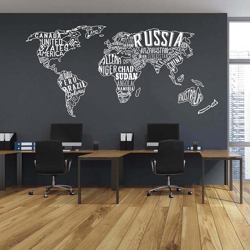Grande mappa del mondo Collage - Office Furniture World recensione e prezzo