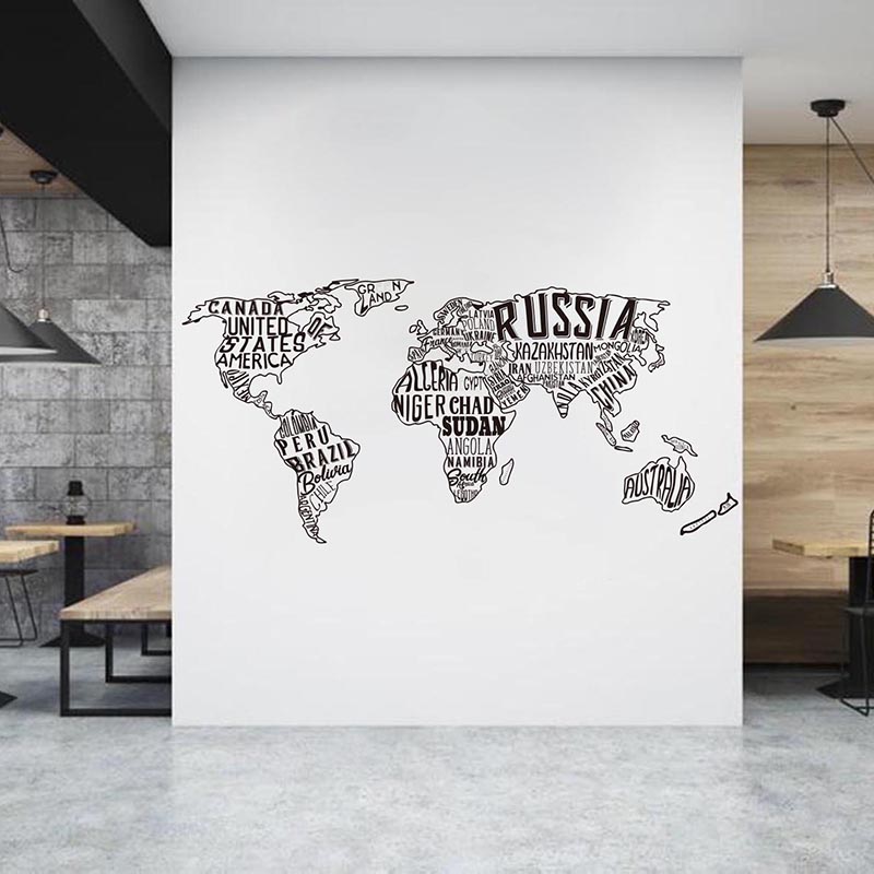 Grande mappa del mondo Collage - Office Furniture World recensione e prezzo