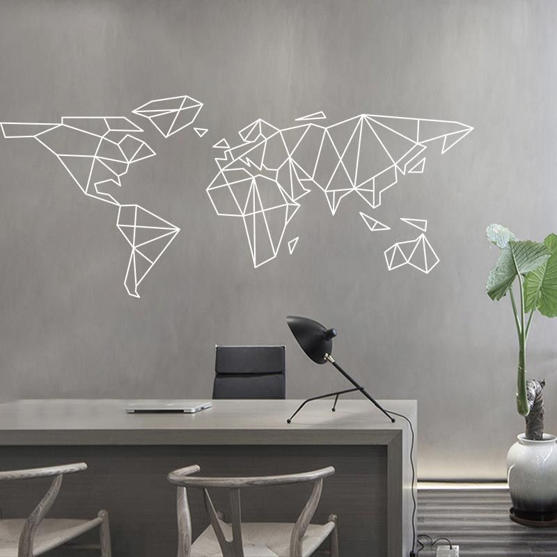 Mappa del mondo geometrica Ade - Office Furniture World recensione e prezzo