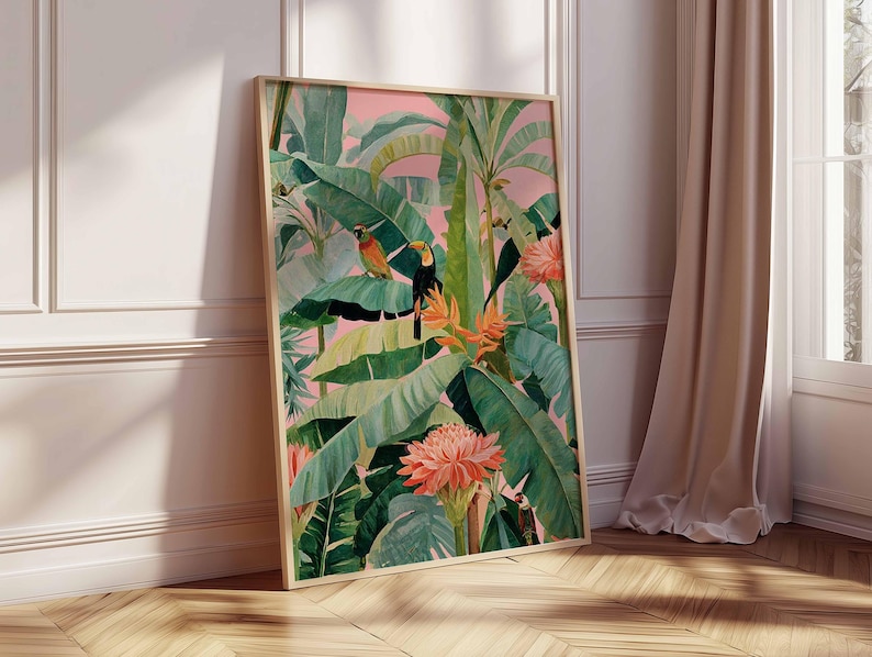 1 poster in tela tropicale ret - Office Furniture And Design recensione e prezzo
