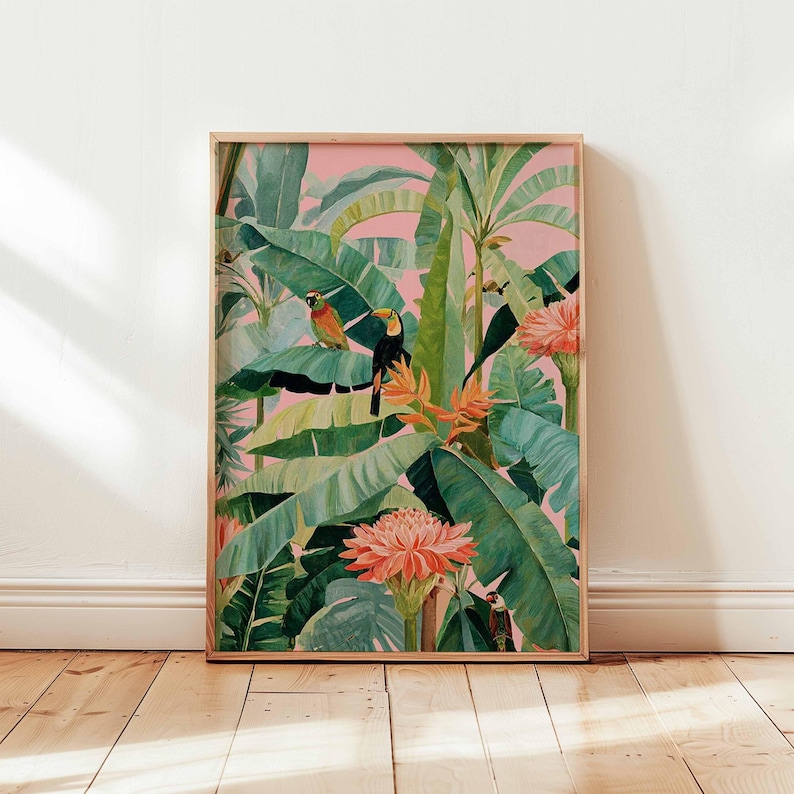 1 poster in tela tropicale ret - Office Furniture And Design recensione e prezzo
