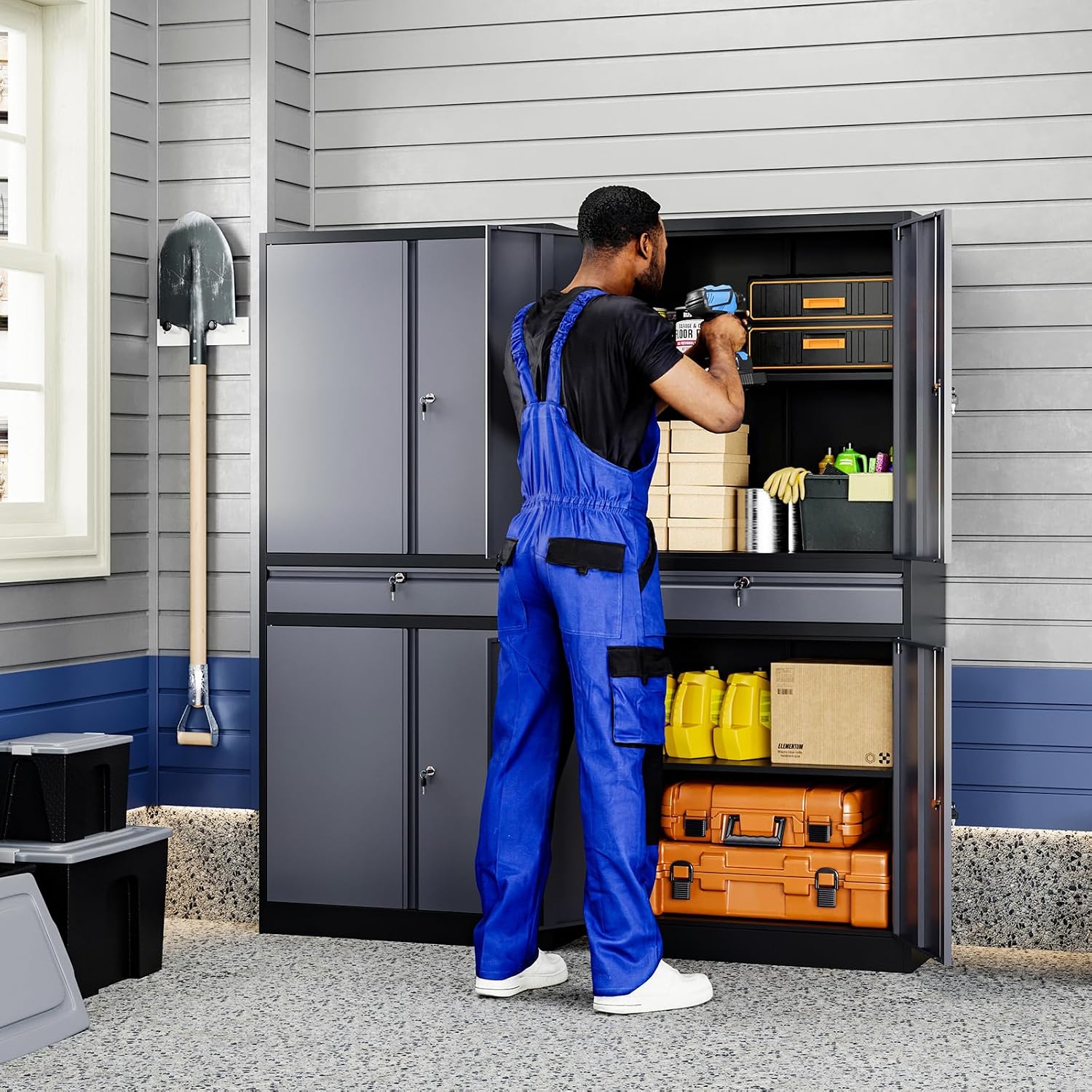 Armadio Metallico per Garage,  - Office Storage Cabinet recensione e prezzo