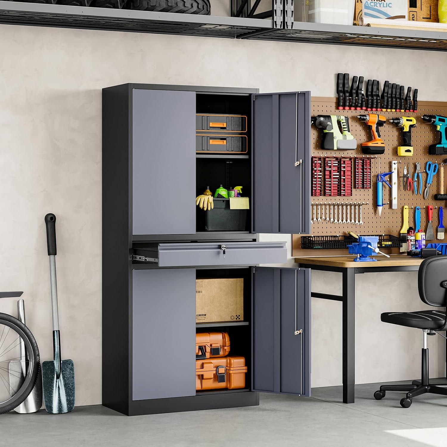 Armadio Metallico per Garage,  - Office Storage Cabinet recensione e prezzo