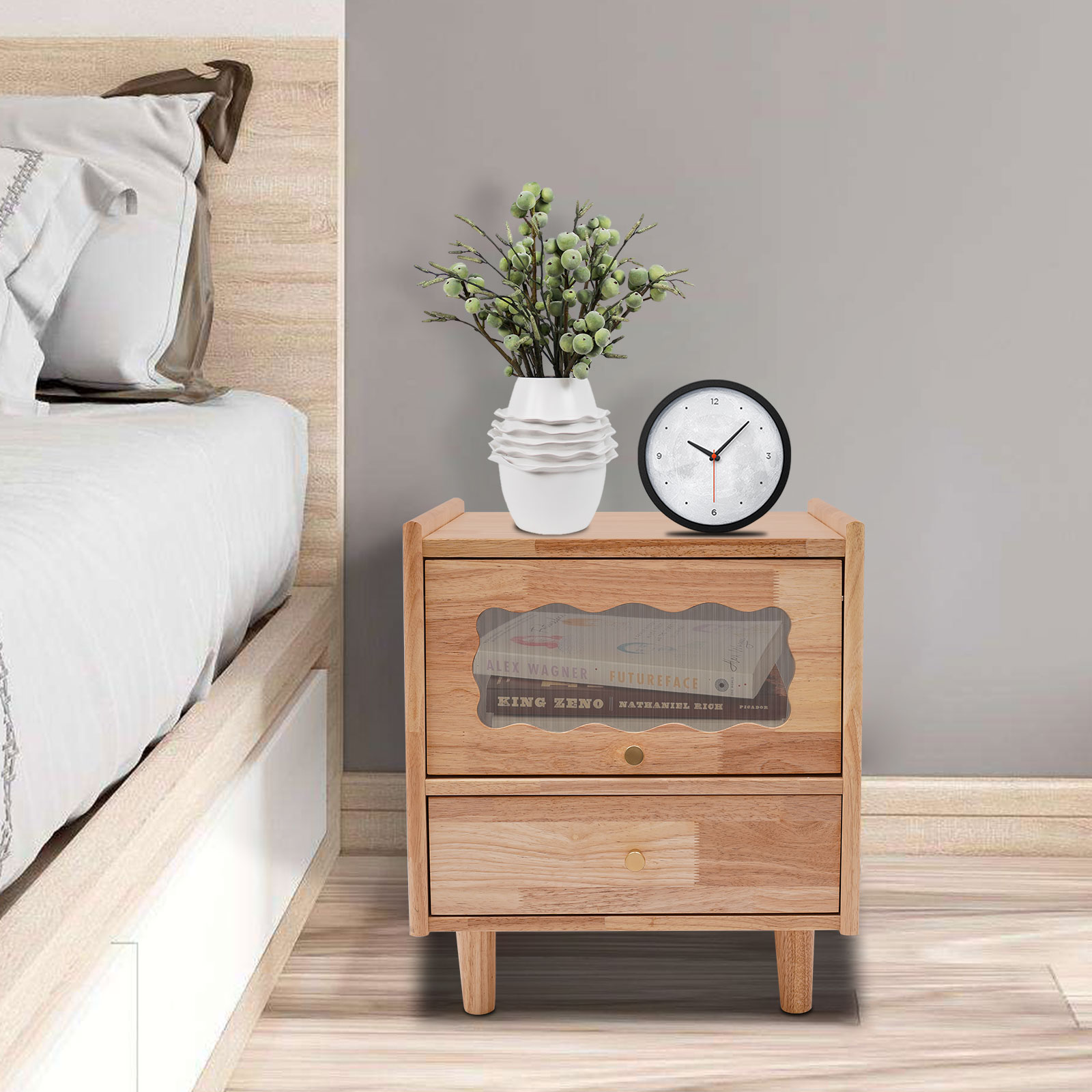 Comodino a 2 livelli in legno  - Office Furniture For Small Spaces recensione e prezzo