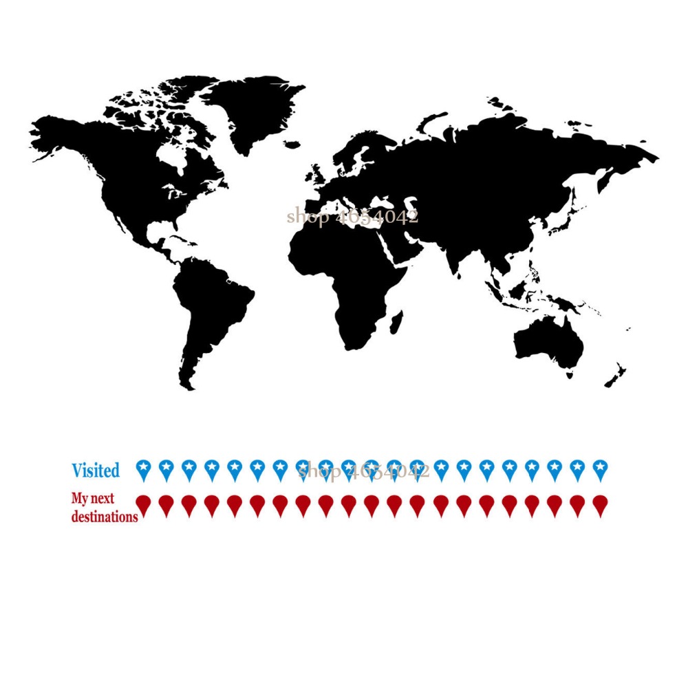 Grande Mappa Del Mondo Decalco - Office Furniture World recensione e prezzo