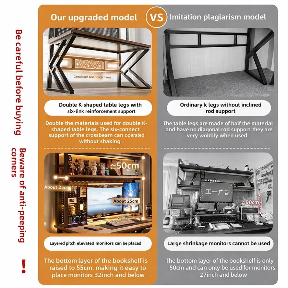 Scrivania da Gaming con Librer - Office Furniture For Small Spaces recensione e prezzo