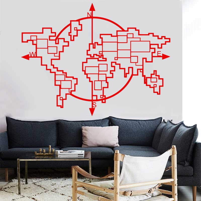 Mappa del mondo geometrica Bus - Office Furniture World recensione e prezzo
