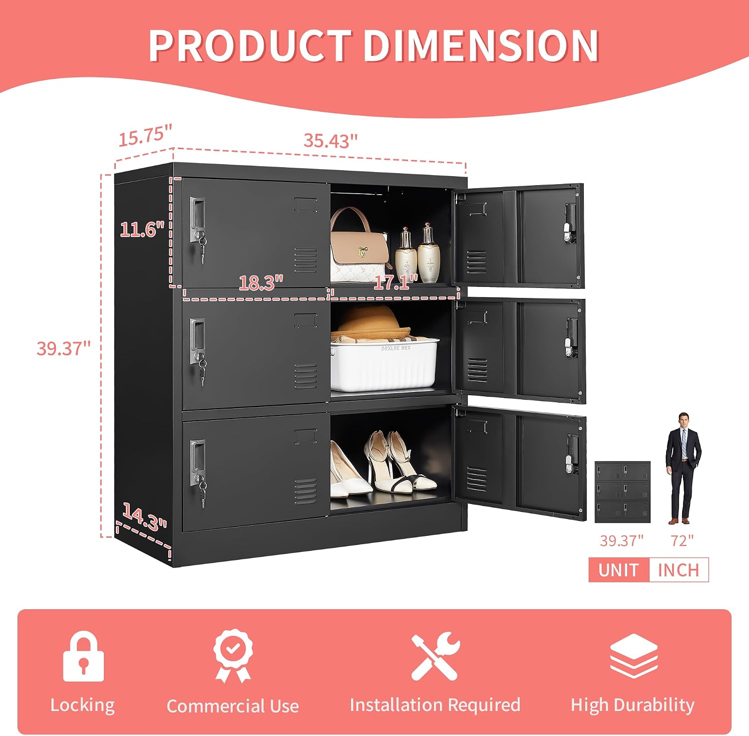 Armadietti Metallici per Dipen - Office Storage Cabinet recensione e prezzo