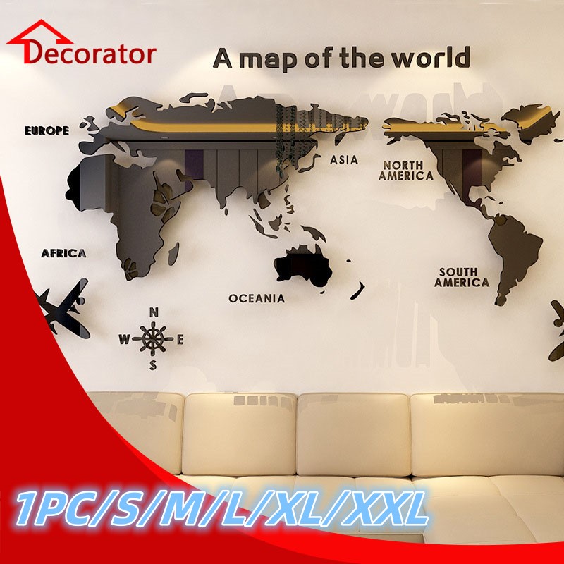 Mappa del mondo nordica Adesiv - Office Furniture World recensione e prezzo